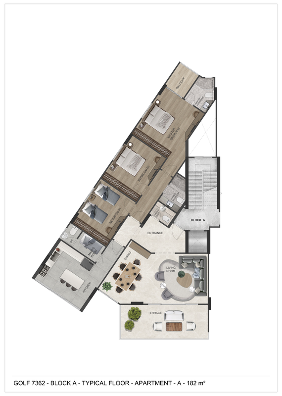 First Typical Plan - Furniture Layout